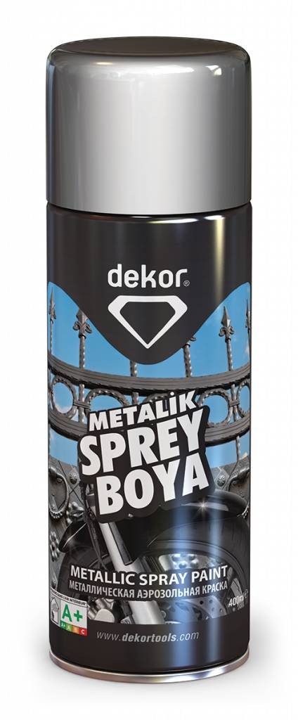 DEKOR Spray paint Zilvergrijs (400ml)