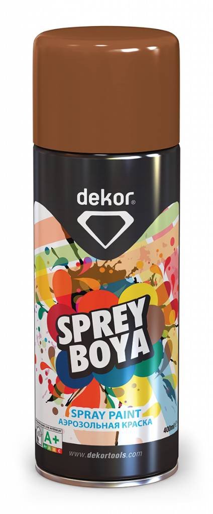 DEKOR Spray paint lichtbruin (400ml)