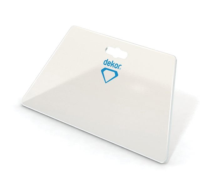 DEKOR Brede spatel (transparant) 230 mm x 120 mm