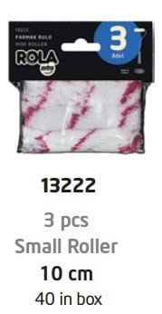 DEKOR Reserve kleine roller voor interieur verven maat 10 cm(3)