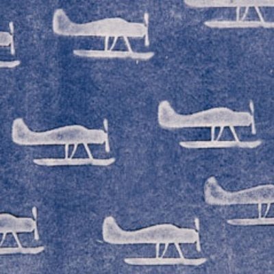 DEKOR Decoratief Plane Vliegtuigstempel 9×7 cm