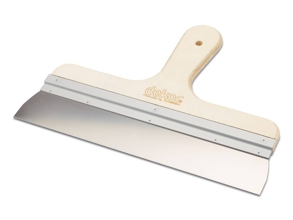 DEKOR Spackmes – Houten handvat, Breedte 600 mm