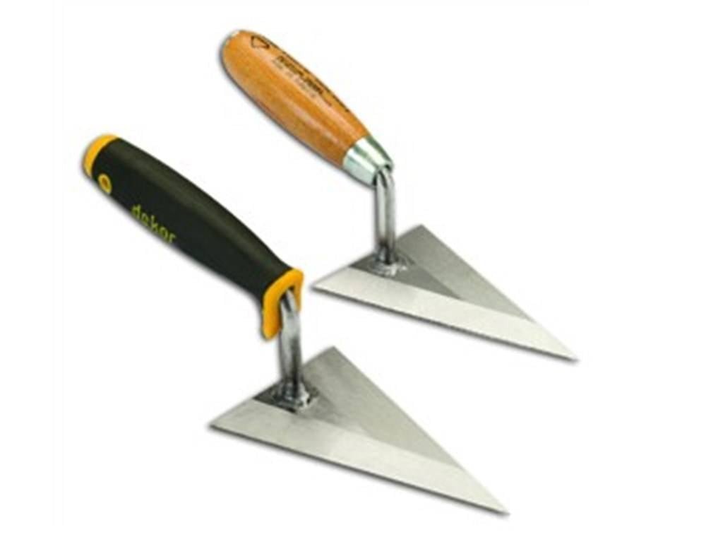 DEKOR Punt pleistertroffel, Breedte 140 mm handgreep zacht