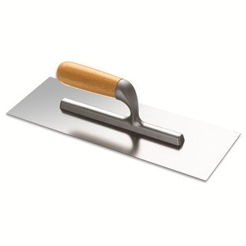 DEKOR Amerikaanse pleisterspaan – Houten handvat 120×45 mm RVS