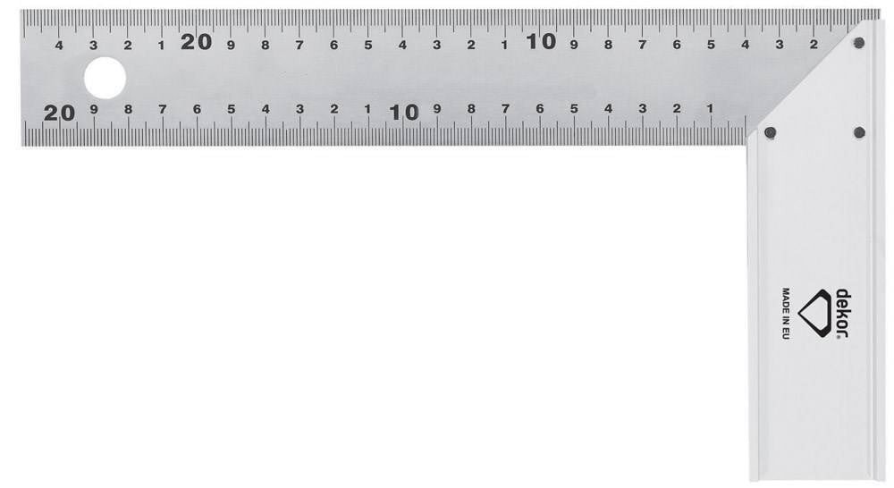 DEKOR BlokhaakWinkelhaak RVS, Breedte 30 cm