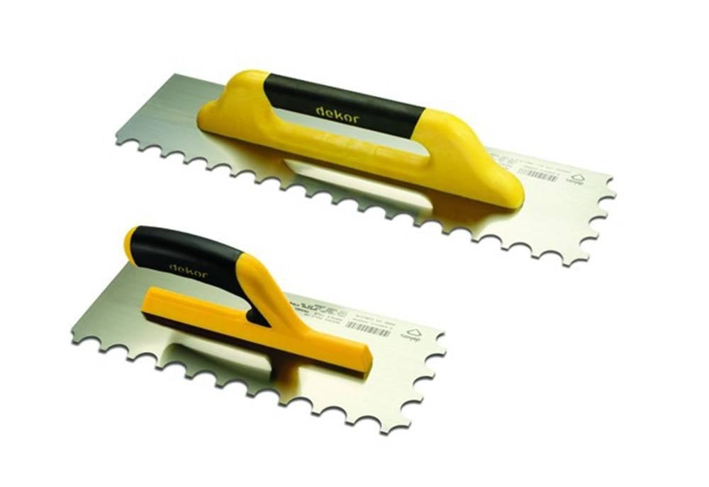 DEKOR Marble open troffel – Zacht handvat 120×300 mm