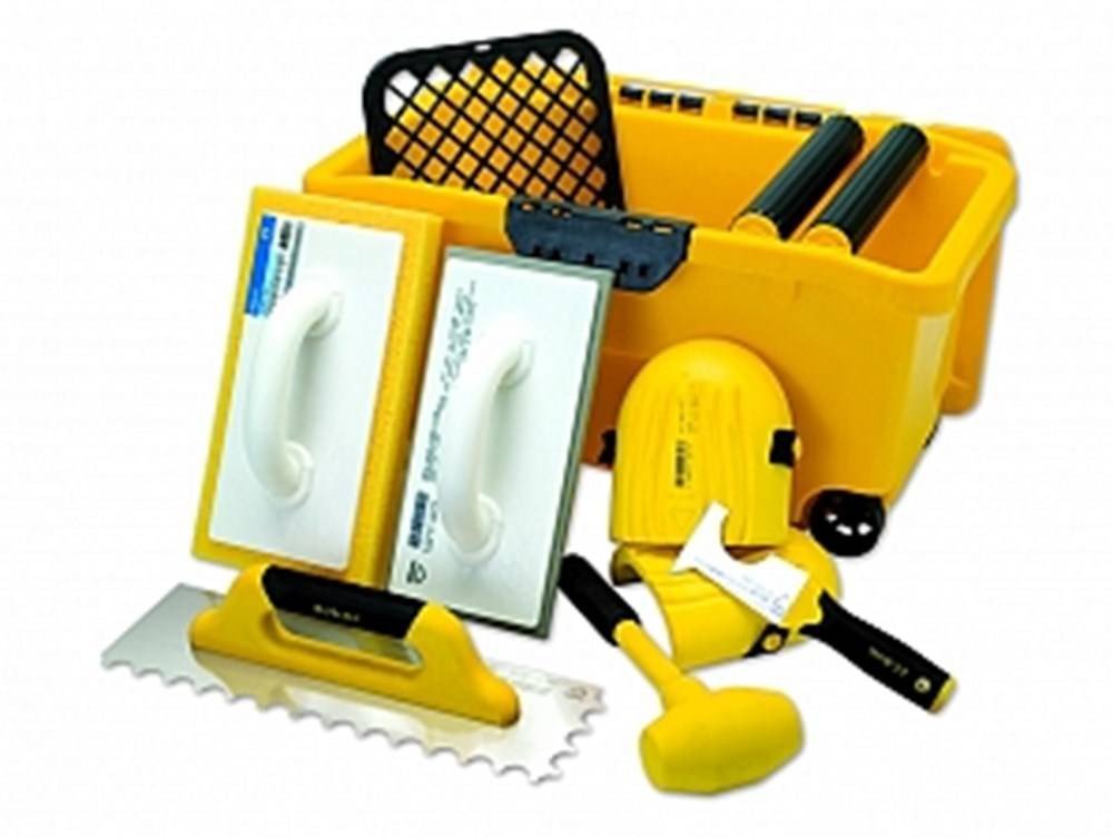 DEKOR Tegelzetter gereedschapkoffer set 25 ltr.