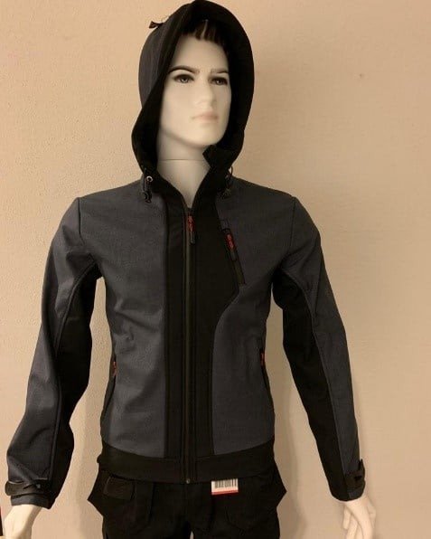 CHITRA SOFTSHELL JAS-ZWART